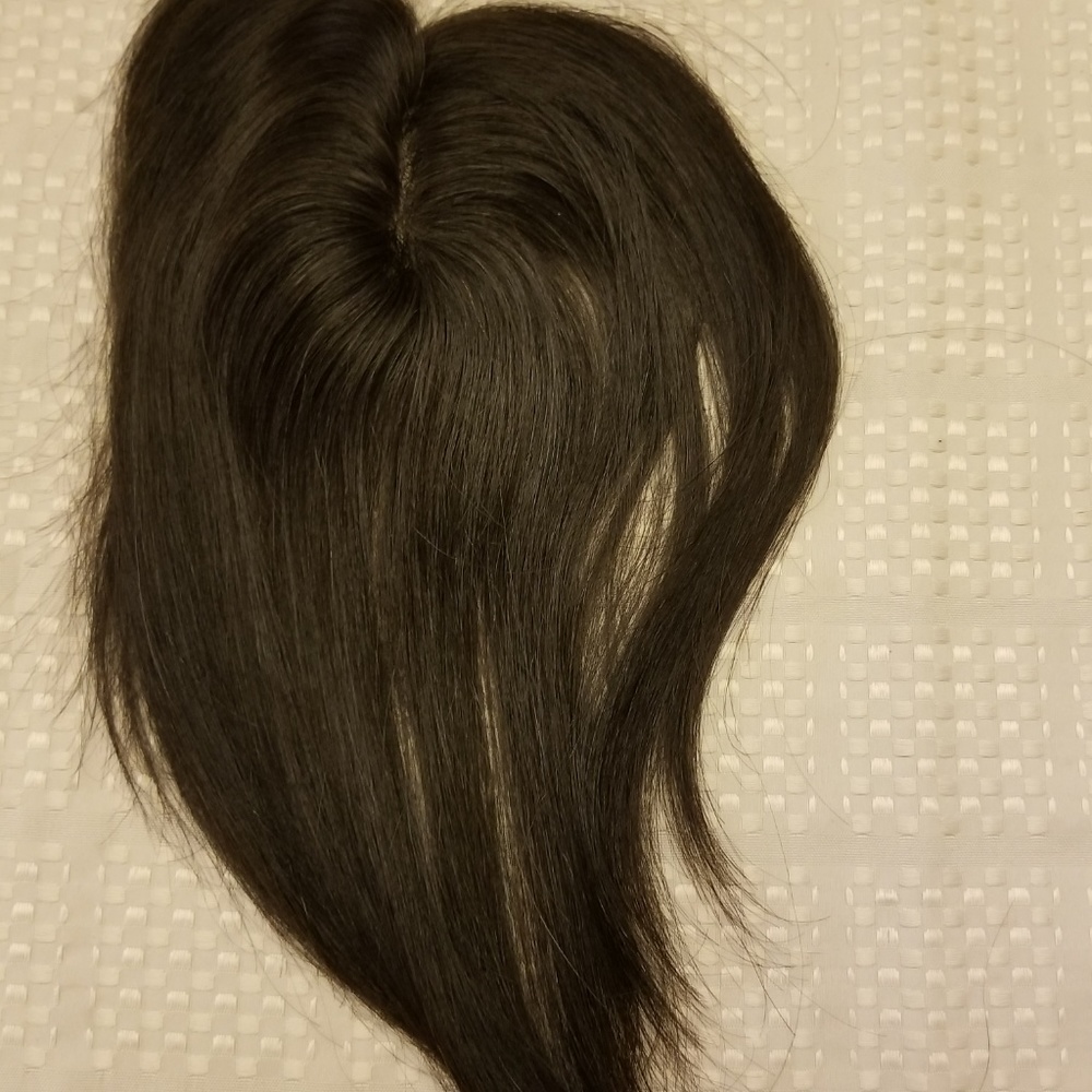 12″ Women’s Clip in Closure,Human Hair,3″X4.5" #1B - Picture 6 of 6